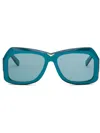Marni Tiznit Oversize-frame Sunglasses In Green
