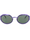 Marni To-sua Oval-frame Sunglasses In Purple