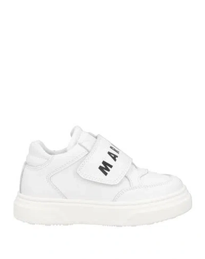 MARNI MARNI TODDLER BOY SNEAKERS WHITE SIZE 10C LEATHER