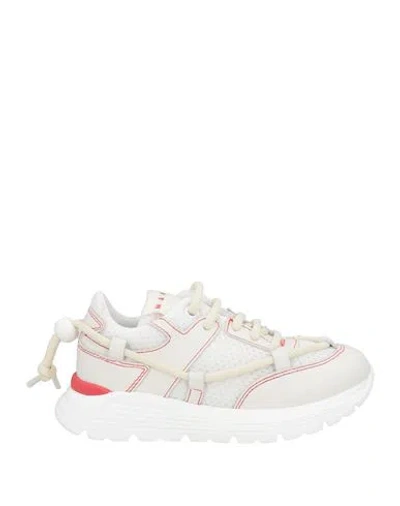 Marni Babies'  Toddler Boy Sneakers White Size 10c Leather, Textile Fibers