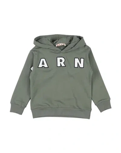 Marni Babies'  Toddler Boy Sweatshirt Military Green Size 6 Cotton
