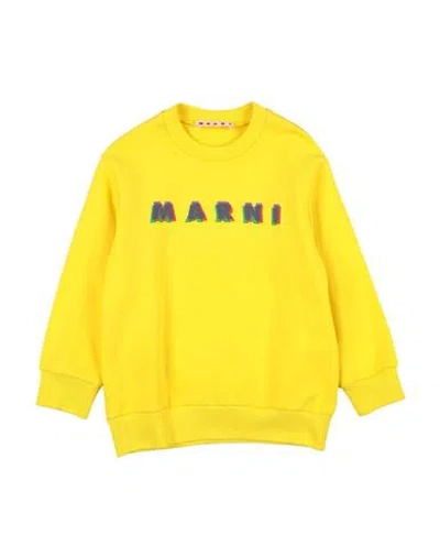 Marni Babies'  Toddler Boy Sweatshirt Yellow Size 4 Cotton