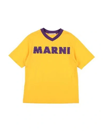 Marni Babies'  Toddler Boy T-shirt Marigold Size 6 Cotton In Yellow
