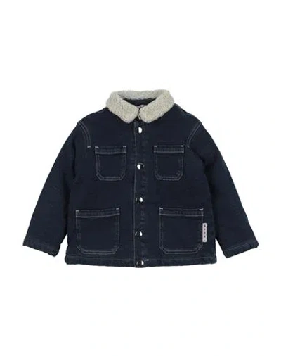 Marni Babies'  Toddler Denim Outerwear Blue Size 4 Cotton, Elastane, Polyester