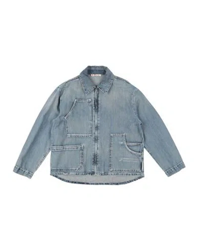 Marni Babies'  Toddler Denim Outerwear Blue Size 6 Cotton