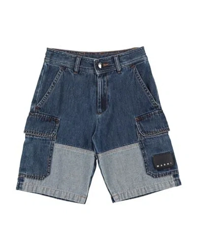Marni Babies'  Toddler Denim Shorts Blue Size 6 Cotton