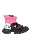 Marni Toddler Girl Ankle Boots Pink Size 10c Leather, Textile Fibers In Pink