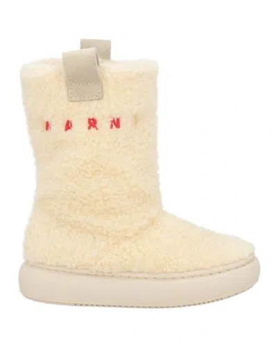 Marni Babies'  Toddler Girl Boot Ivory Size 10c Textile Fibers In White