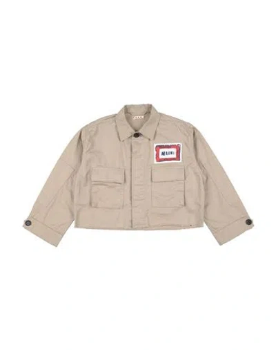 Marni Babies'  Toddler Girl Cape Sand Size 6 Cotton In Beige