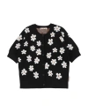 Marni Toddler Girl Cardigan Black Size 6 Rayon, Polyester, Nylon In Black