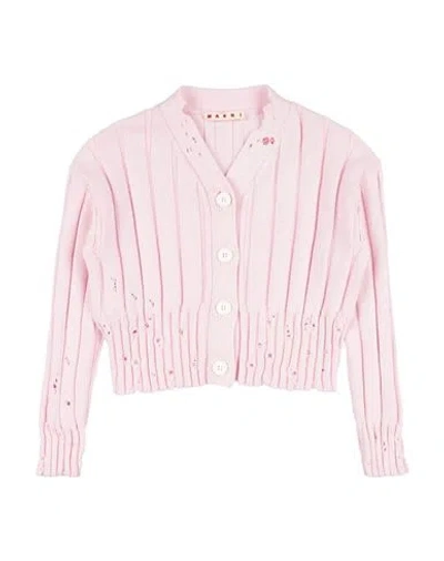 Marni Babies'  Toddler Girl Cardigan Pink Size 6 Cotton
