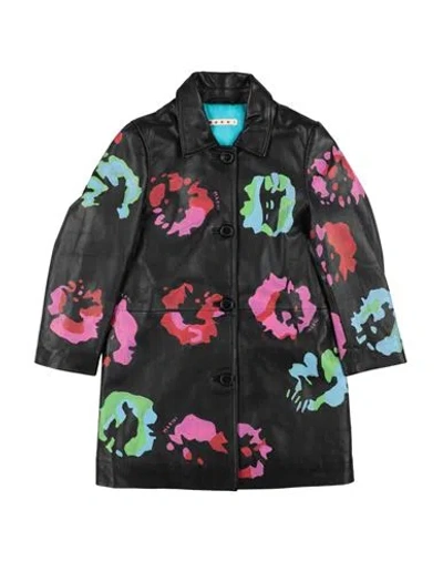 Marni Babies'  Toddler Girl Coat Black Size 6 Sheepskin