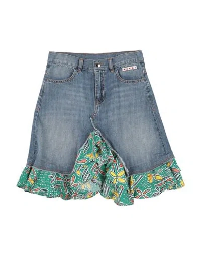 Marni Babies'  Toddler Girl Denim Skirt Blue Size 6 Cotton