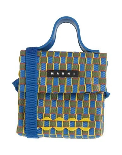Marni Babies'  Toddler Girl Handbag Blue Size - Polypropylene, Cow Leather
