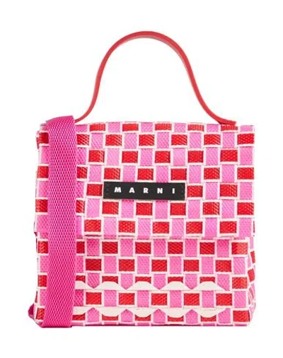 Marni Babies'  Toddler Girl Handbag Pink Size - Polypropylene, Cow Leather In Multi