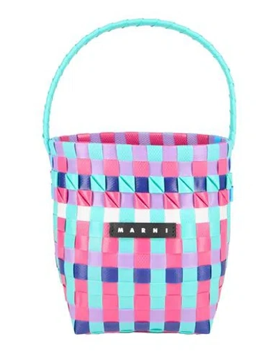 Marni Babies'  Toddler Girl Handbag Turquoise Size - Polypropylene, Cow Leather In Multi