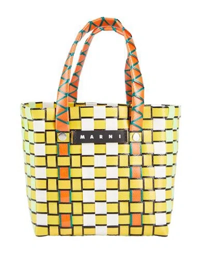 Marni Babies'  Toddler Girl Handbag Yellow Size - Polypropylene, Bovine Leather
