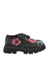 Marni Toddler Girl Lace-up Shoes Black Size 10c Leather In Black