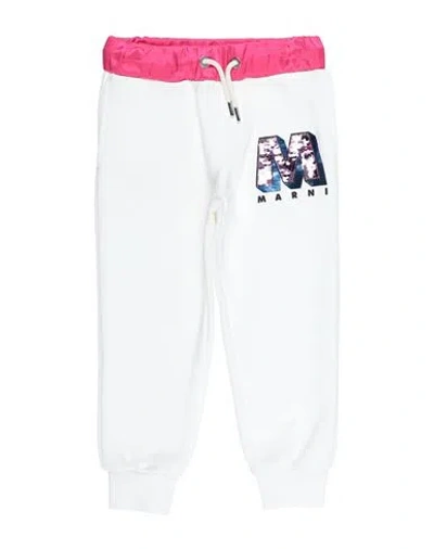 Marni Babies'  Toddler Girl Pants Ivory Size 4 Cotton, Viscose In White