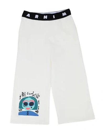 Marni Babies'  Toddler Girl Pants Ivory Size 6 Cotton In White