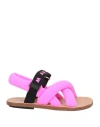 Marni Toddler Girl Sandals Fuchsia Size 10c Textile Fibers In Pink