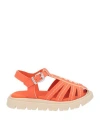Marni Toddler Girl Sandals Orange Size 10c Leather In Orange