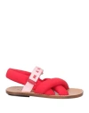 Marni Toddler Girl Sandals Red Size 10c Textile Fibers In Red
