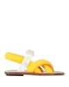 Marni Toddler Girl Sandals Yellow Size 10c Textile Fibers In Yellow
