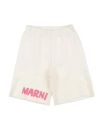 Marni Toddler Girl Shorts & Bermuda Shorts Cream Size 6 Cotton In White