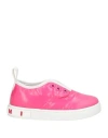 Marni Toddler Girl Sneakers Fuchsia Size 10c Textile Fibers