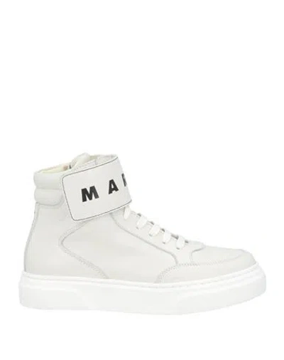 Marni Babies'  Toddler Girl Sneakers Light Grey Size 9.5c Leather In White