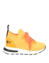 Marni Toddler Girl Sneakers Orange Size 10c Textile Fibers, Soft Leather In Orange