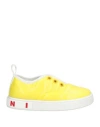 Marni Babies'  Toddler Girl Sneakers Yellow Size 10c Textile Fibers