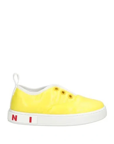 Marni Babies'  Toddler Girl Sneakers Yellow Size 10c Textile Fibers
