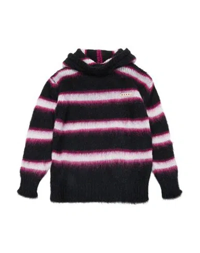 Marni Babies'  Toddler Girl Sweater Black Size 6 Acrylic, Nylon, Mohair Wool
