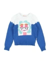 Marni Babies'  Toddler Girl Sweater Sky Blue Size 6 Cotton, Acrylic