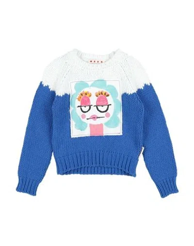 Marni Babies'  Toddler Girl Sweater Sky Blue Size 6 Cotton, Acrylic