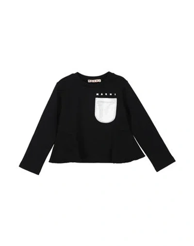 Marni Babies'  Toddler Girl Sweatshirt Black Size 6 Cotton