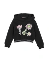 Marni Babies'  Toddler Girl Sweatshirt Black Size 6 Cotton, Nylon, Polyester, Plastic