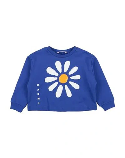 Marni Babies'  Toddler Girl Sweatshirt Blue Size 6 Cotton