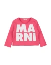 Marni Babies'  Toddler Girl Sweatshirt Fuchsia Size 6 Cotton In Pink