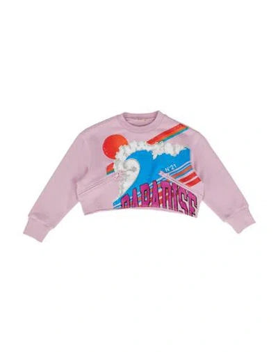 Marni Babies'  Toddler Girl Sweatshirt Lilac Size 6 Cotton In Multi