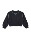 Marni Babies'  Toddler Girl Sweatshirt Midnight Blue Size 4 Cotton In Black