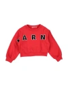Marni Babies'  Toddler Girl Sweatshirt Red Size 6 Cotton