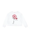 MARNI MARNI TODDLER GIRL SWEATSHIRT WHITE SIZE 4 COTTON