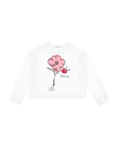 Marni Babies'  Toddler Girl Sweatshirt White Size 4 Cotton