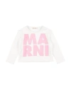Marni Babies'  Toddler Girl Sweatshirt White Size 6 Cotton