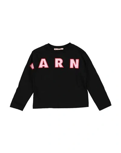 Marni Babies'  Toddler Girl T-shirt Black Size 6 Cotton