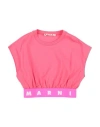 Marni Babies'  Toddler Girl T-shirt Fuchsia Size 6 Cotton, Elastane In Pink