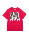 Marni Toddler Girl T-shirt Magenta Size 6 Cotton, Polyester In Magenta